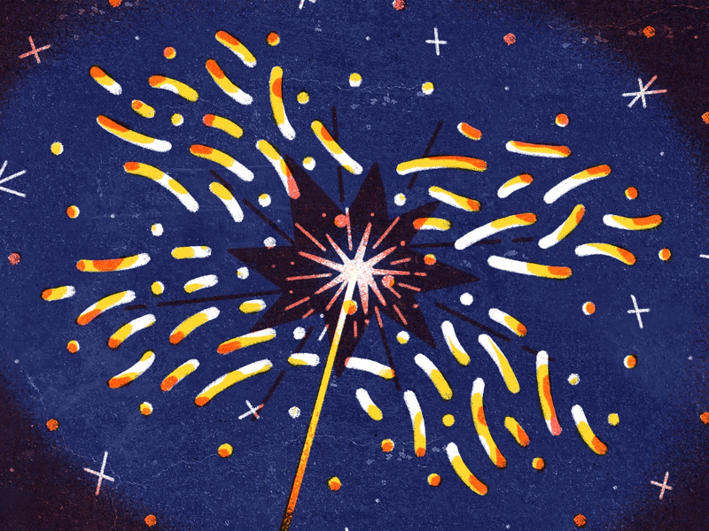 2018 illustration happy new year dropbox 2018