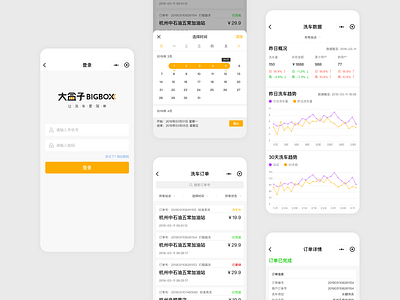 大盒子商户后台 - Mobile UI