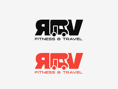 RV Fitness & Travel graphic design logo