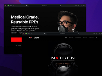 NxTGEN Ecommerce Site ecommerce ui web design