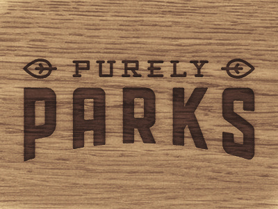 Purely Parks city of tulsa leaf logo natural nature oklahoma park parks pure tulsa wood