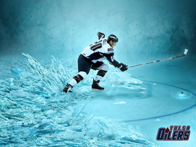 Tulsa Sports Images - Tulsa Oilers cold design frozen futuristic high energy hockey ice oklahoma photo manipulation shards sports tulsa