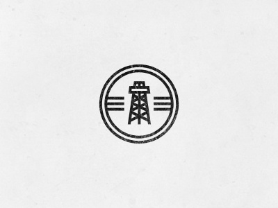 Oil Capital Icon black gold circle fossil fuel icon mononline oil oil capital oil derrick oklahoma outline stroke tulsa