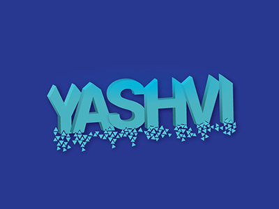 3D Art character for name logo 3d art 3d name logo character art word logo yashvi