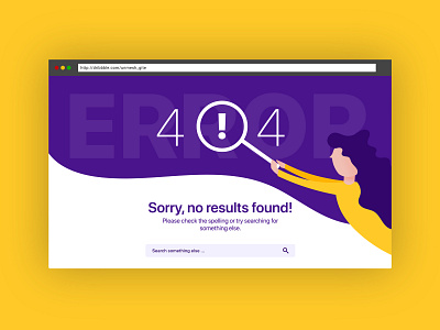 404 Page Design - Daily UI Challenge 008/100