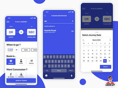Train Ticket Booking App - Plan a Journey Screen app design dailyui design flat minimal train type typography ui uiux uiuxdesign ux ux design web