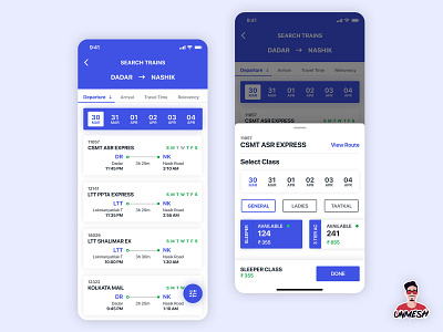 Search Trains - Train Ticket Booking App app dailyui design flat ios app design minimal train app typography ui ui ux ui ux design ux ux design