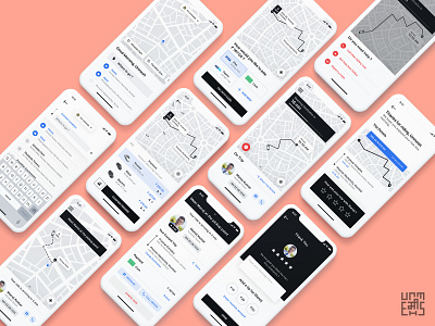 Uber Redesign Concept 2019 - All screens app behance cab booking design flat interaction design minimal redesign taxi booking app uber uber app uber design ui ui ux uidesign uiux ux uxui wireframing