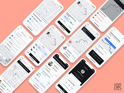 Uber Redesign Concept 2019 - All screens