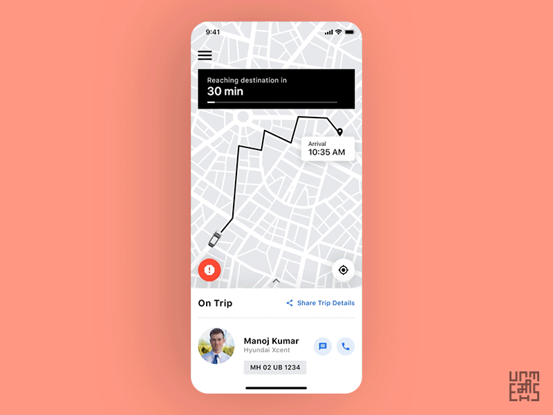 Uber Redesign Concept - On Trip-Feedback Interaction animation cab booking app redesign redesign concept taxi booking app uber uber app uber design ui uidesign ux uxdesign