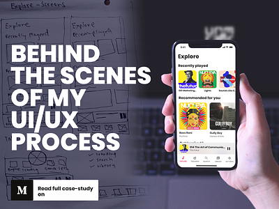 Behind the Scenes of designing a Music App — My UI/UX Process