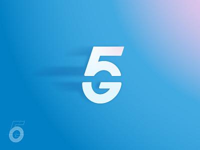 5G final concept logo 4g 5g concept logo