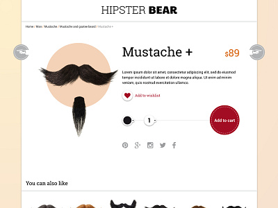 Hipster bear shop