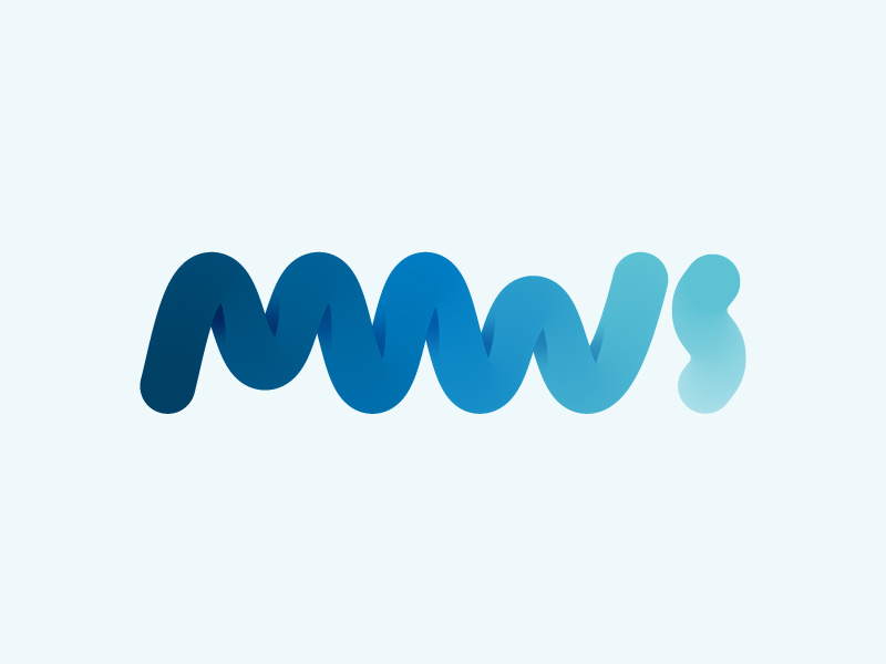 MWS Monogram logo wave mws monogram water sports