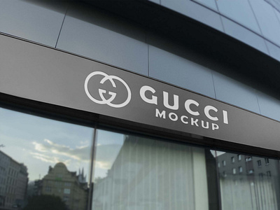 Free Gucci Store Logo Mockup