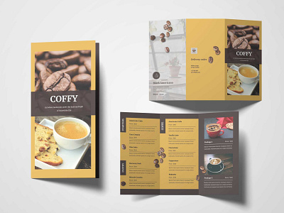 Coffee Cake Menu Design design illustration