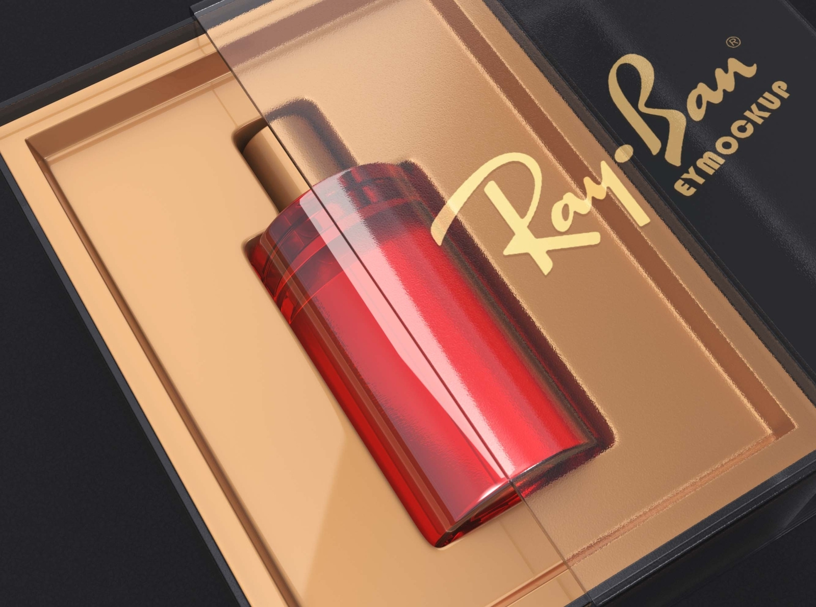 Free Perfume Glass Box Logo Mockup by Arun Kumar on Dribbble