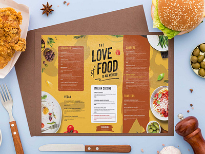 Love Food Menu Design Template