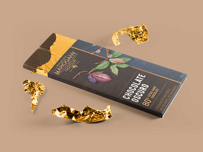 Dark Chocolate Label Mockup