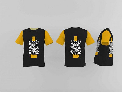 Mustard Sleeve T-shirt Mockup