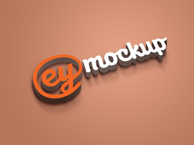 Free Online 3D Logo Mockup by Arun Kumar on Dribbble