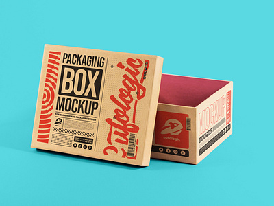 Free Shoes Box Mockup