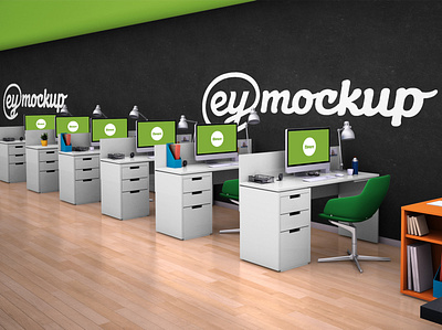 Office Working Room Logo Mockup clean download mock up download mock ups download mockup logo mockup mockup psd mockups new office psd room working