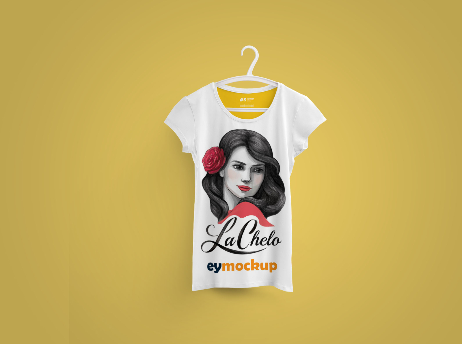 Free V-Neck T-Shirt Mockup by Arun Kumar on Dribbble