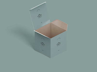 Free Minimal New Packaging Box Mockup