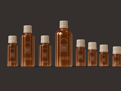 Free Serum Bottles Mockup