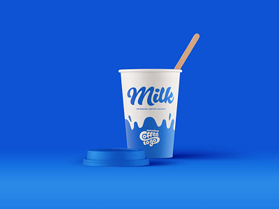 Free Milk Branding Paper Cup Mockup branding cup download mock up download mock ups download mockup free milk mockup mockup psd mockups new paper psd