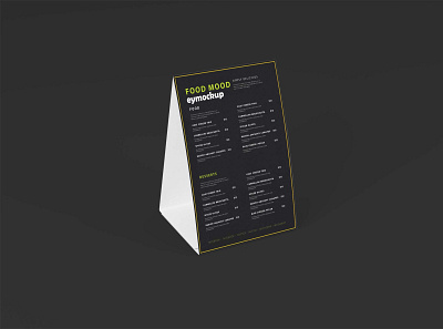 Free Blank Table Tent Mockup black download mock up download mock ups download mockup free mockup mockup psd mockups new psd table tent
