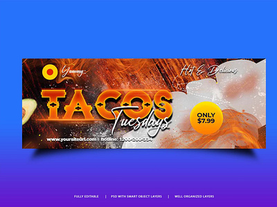 Free Restaurant Facebook Cover Design