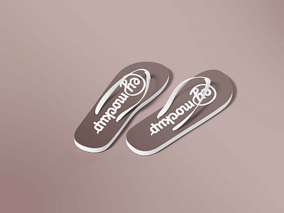 Free Flip Flop Logo Mockup