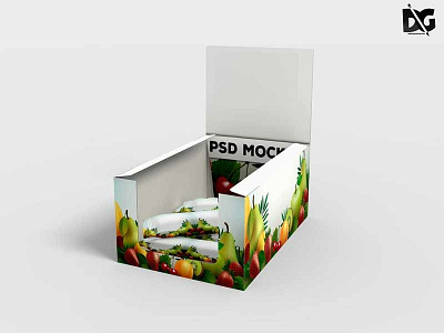 Free Chocolate Shelf Box Packaging Mockup box box mockup box packaging mockup chocolate box mockup packaging mockup