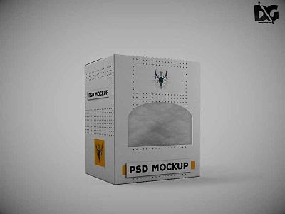 Free Diecut PSD Label Design Mockup