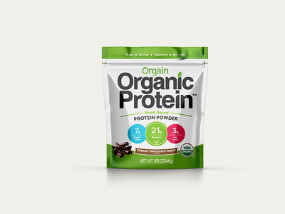 Free Psd Protein Powder Pouch Label Mokcup