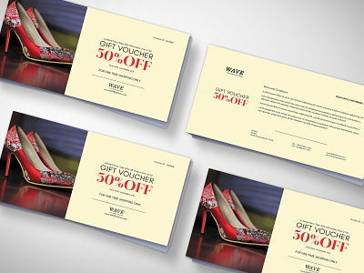 Foot Wear Gift Voucher Design Template