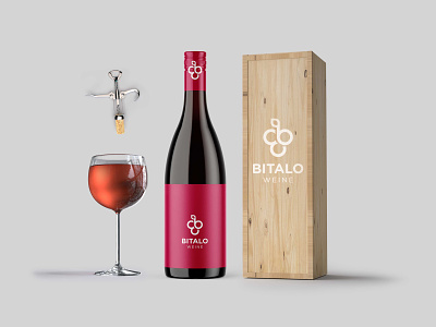 Awesome Wine Bottle Packaging Mockup Template