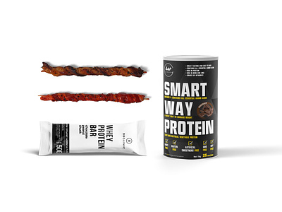 New Snack Proteing Bar Packaging Mockup
