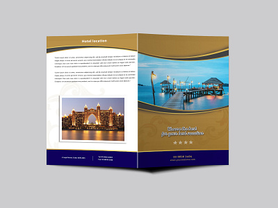 Hotel Resort Bi Fold Brochure Design Template design design design psd template download download 2018 download psd psd psd templates