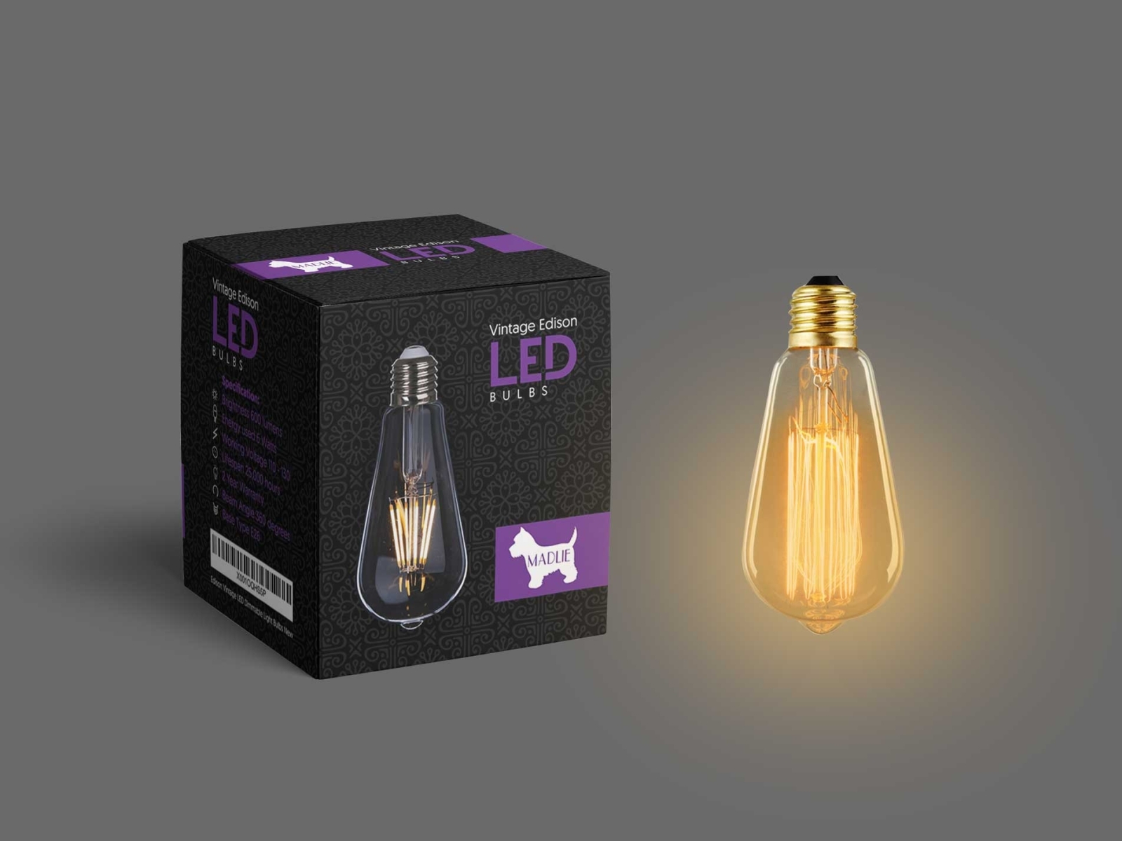 Download Led Bulb Packaging Mockup By Anjum On Dribbble