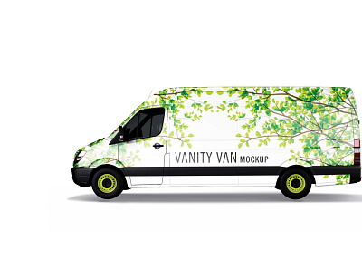 Prime Fast Food Vanity Van Wrap Mockup design fast food illustration logo mockup mockups prime psd van vanity wrap