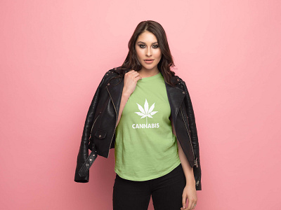 Cannabis Girl T-Shirt Design 3d animation branding cannabis design download mock up download mock ups download mockup girl graphic design illustration logo mockup mockup psd mockups motion graphics psd tshirt ui