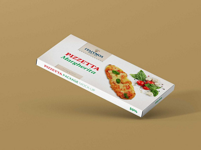 Free Pizzetta Packaging Box Mockup