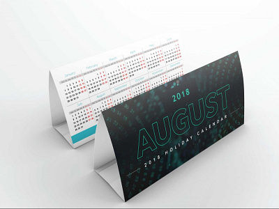 Free Desk Calendar Design Mockup