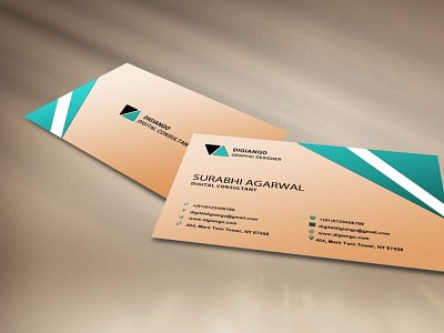 Free Cream Business Card Design Mockup by Anjum on Dribbble