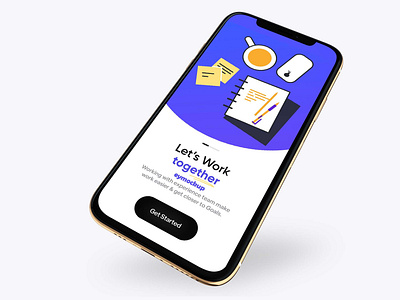 Free IPhone Gold UI Mockup