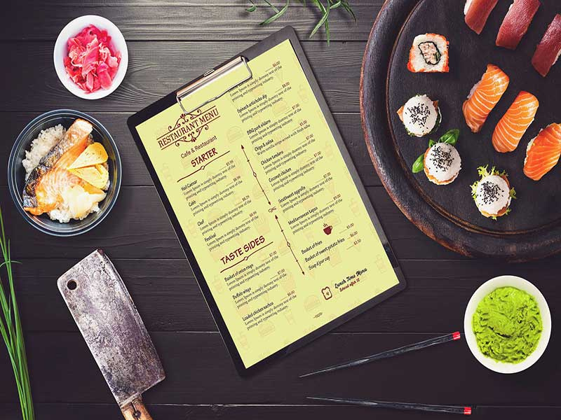 Free Single Page Restaurant Menu Design By Anjum On Dribbble