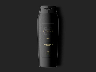 Head n Sholder Shampoo Bottle Label Mockup